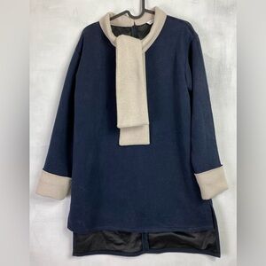 Purple brand: warm winter tunic (L) in navy blue